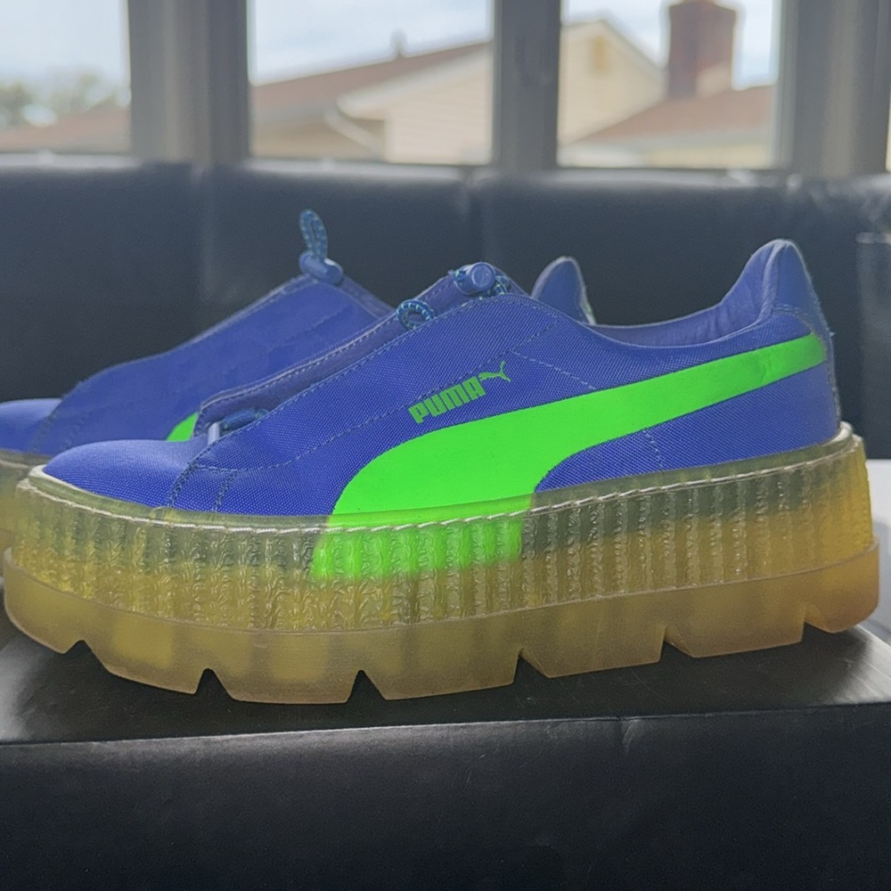 Rare & Iconic fenty puma cleated creeper surf dazzling blue green